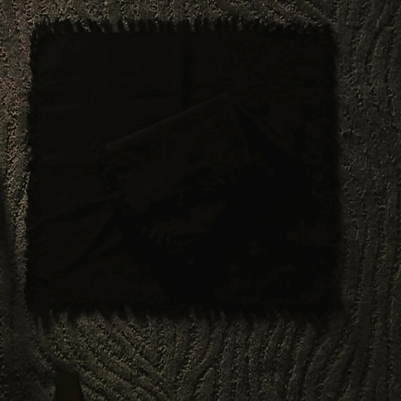 Black Fringed Square Cloth Napkins - Picture 2 of 2